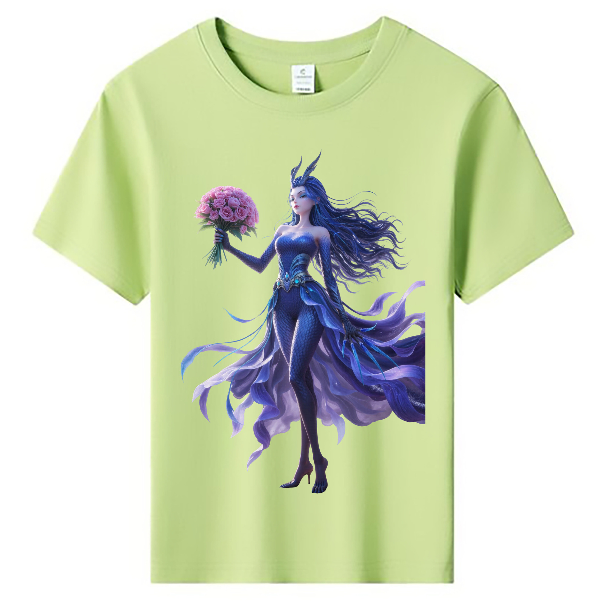 （画像用） Ne Zha 2 ナタ 魔童の大暴れ 綿100％キッズTシャツ（フロントプリント）
